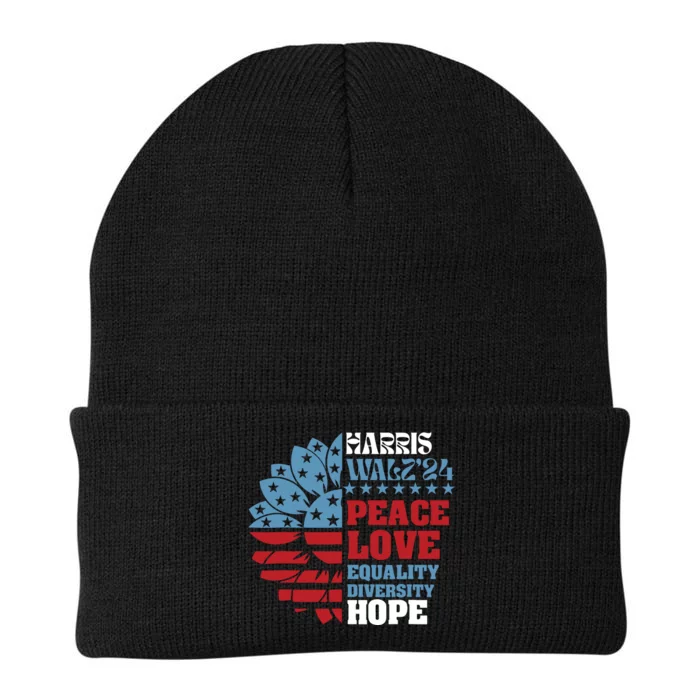 Harriswaltz 2024 Kamalaharris Timwaltz 2024 Knit Cap Winter Beanie