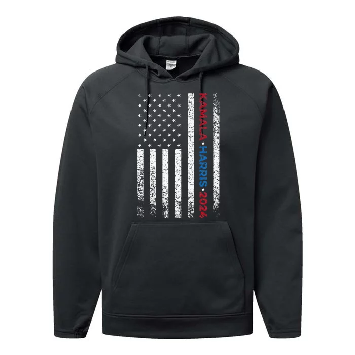 Harris 2024 Kamala Harris 2024 Elections American Flag Performance Fleece Hoodie