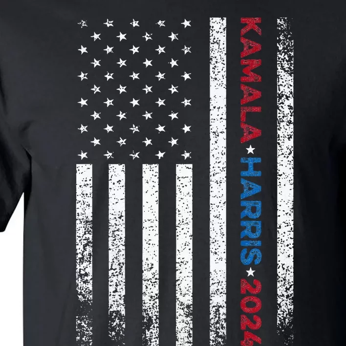 Harris 2024 Kamala Harris 2024 Elections American Flag Tall T-Shirt