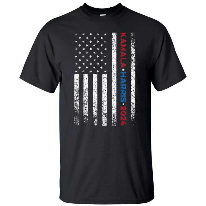 Harris 2024 Kamala Harris 2024 Elections American Flag Tall T-Shirt