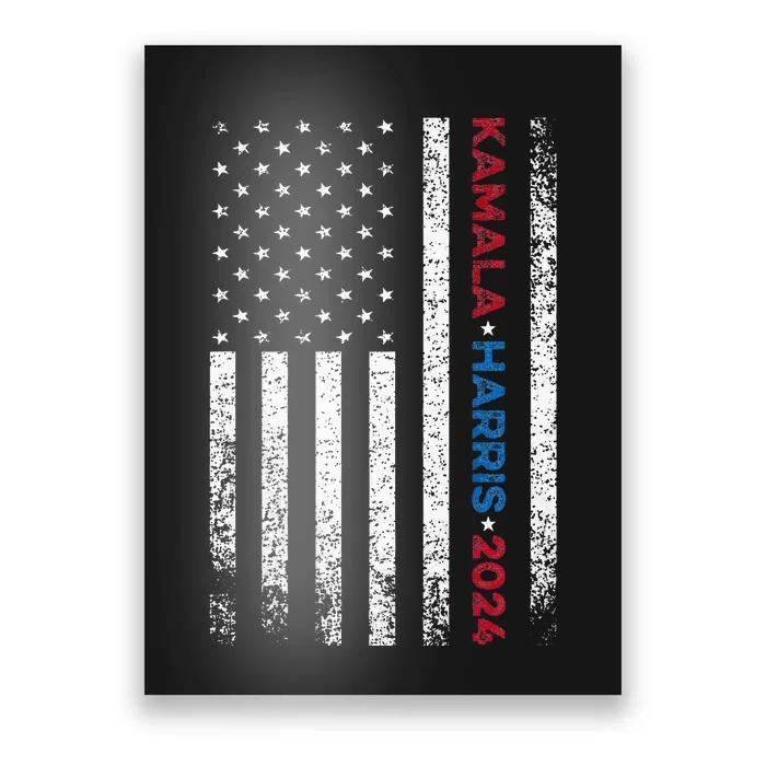 Harris 2024 Kamala Harris 2024 Elections American Flag Poster