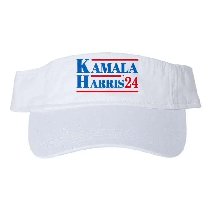 Harris 2024 Kamala Harris 2024 Elections American Flag Valucap Bio-Washed Visor