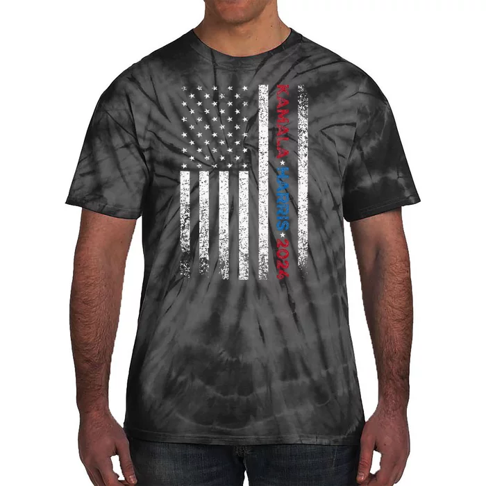 Harris 2024 Kamala Harris 2024 Elections American Flag Tie-Dye T-Shirt