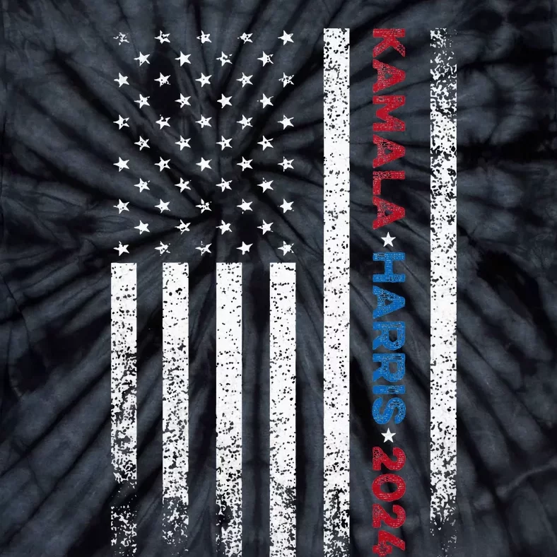 Harris 2024 Kamala Harris 2024 Elections American Flag Tie-Dye T-Shirt