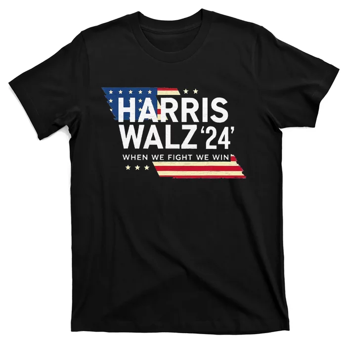 Harriswalz 2024 Leading With Strength And Resolve T-Shirt