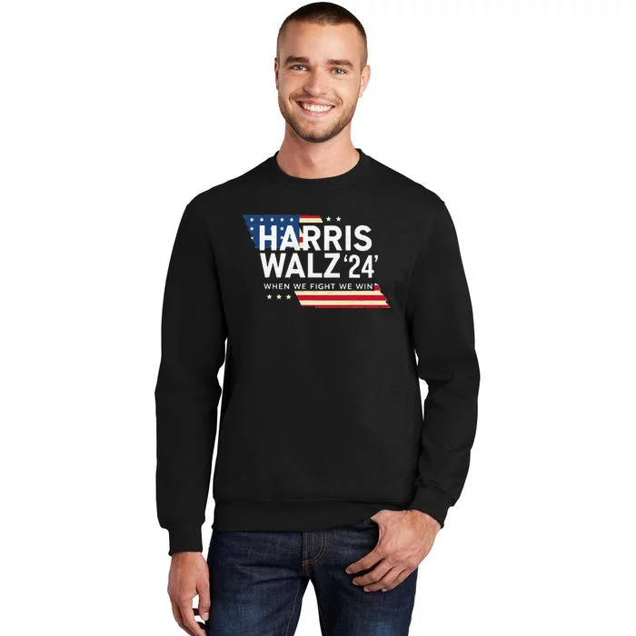 Harriswalz 2024 Leading With Strength And Resolve Tall Sweatshirt