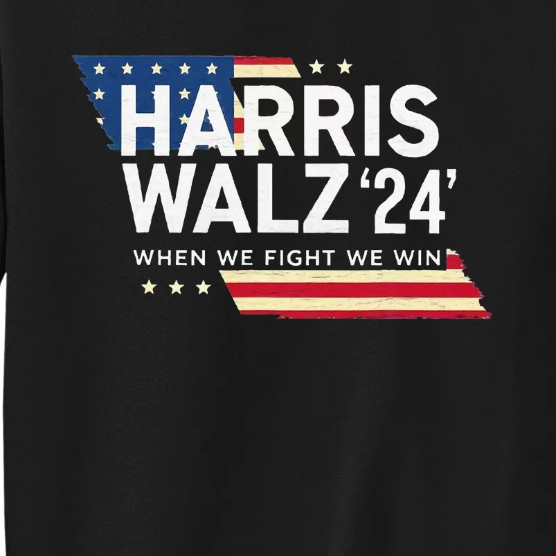 Harriswalz 2024 Leading With Strength And Resolve Tall Sweatshirt