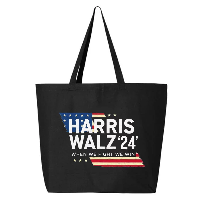 Harriswalz 2024 Leading With Strength And Resolve 25L Jumbo Tote