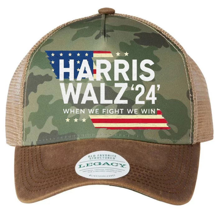 Harriswalz 2024 Leading With Strength And Resolve Legacy Tie Dye Trucker Hat