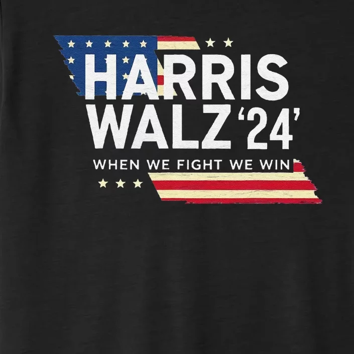 Harriswalz 2024 Leading With Strength And Resolve ChromaSoft Performance T-Shirt