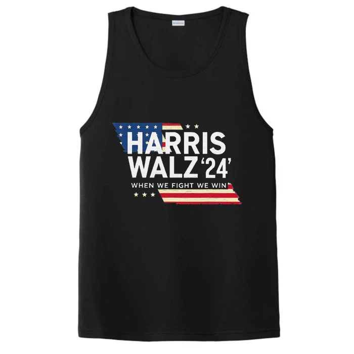 Harriswalz 2024 Leading With Strength And Resolve Performance Tank