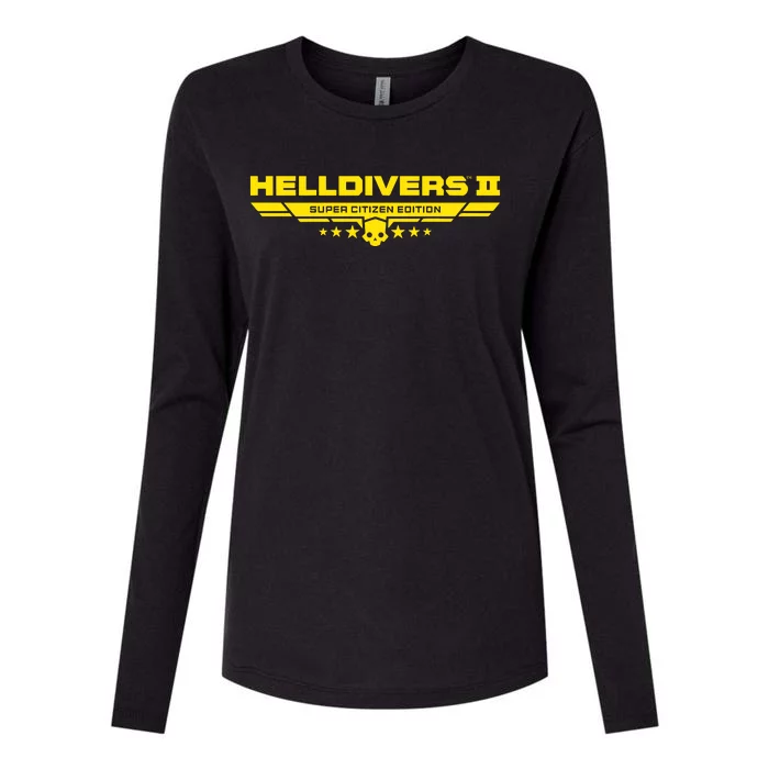 Heldivers 2 Logo Gamer Gift Womens Cotton Relaxed Long Sleeve T-Shirt