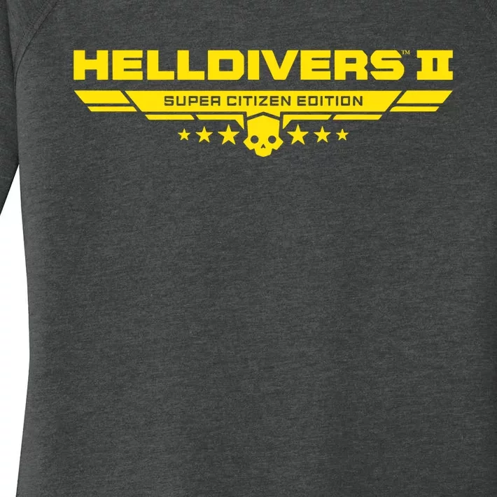 Heldivers 2 Logo Gamer Gift Women's Perfect Tri Tunic Long Sleeve Shirt