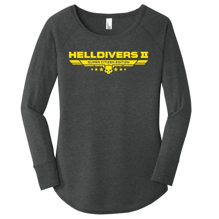 Heldivers 2 Logo Gamer Gift Women's Perfect Tri Tunic Long Sleeve Shirt