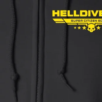 Heldivers 2 Logo Gamer Gift Full Zip Hoodie