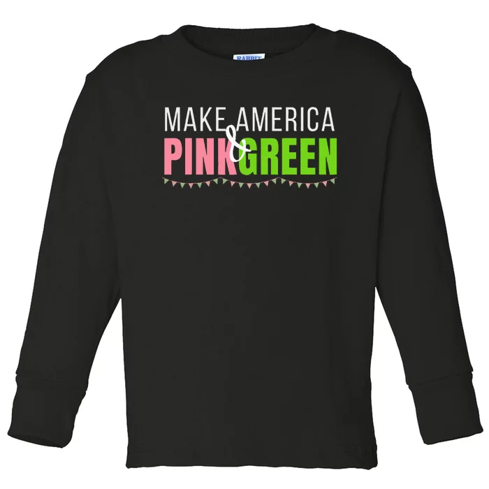 Harris 2024 Make America Kamala Harris 2024 Toddler Long Sleeve Shirt