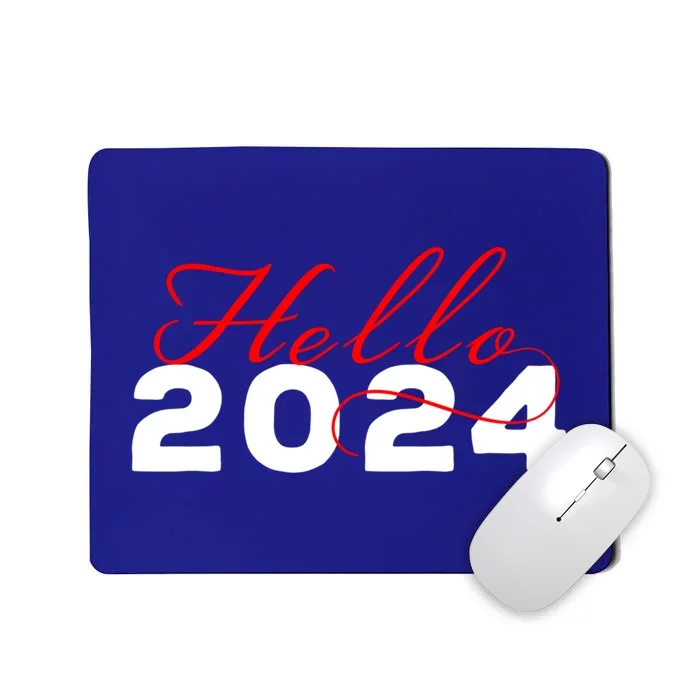 Hello 2024 Minimalist Gift Mousepad