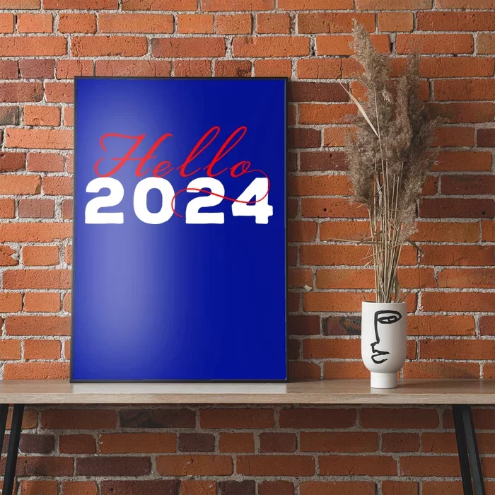 Hello 2024 Minimalist Gift Poster