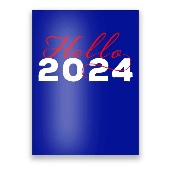 Hello 2024 Minimalist Gift Poster