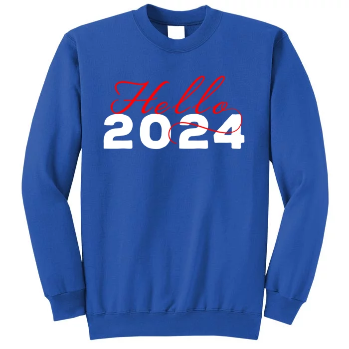 Hello 2024 Minimalist Gift Tall Sweatshirt