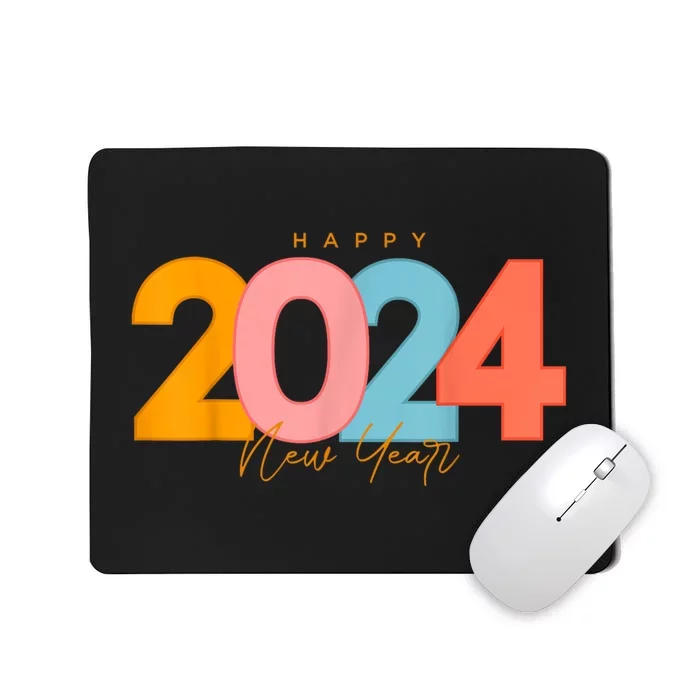 Happy 2024 New Years Eve Party Supplies 2024 Happy New Year Mousepad