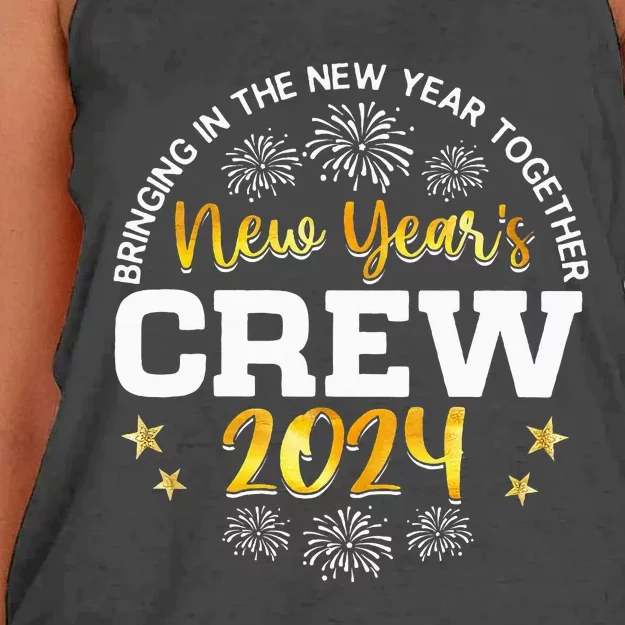 Happy 2024 New Years Crew Women's Knotted Racerback Tank