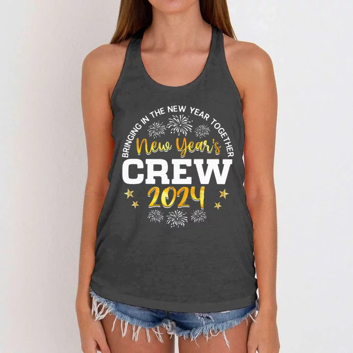 Happy 2024 New Years Crew Women's Knotted Racerback Tank