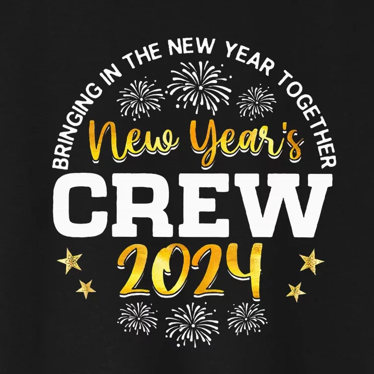 Happy 2024 New Years Crew Women's Crop Top Tee