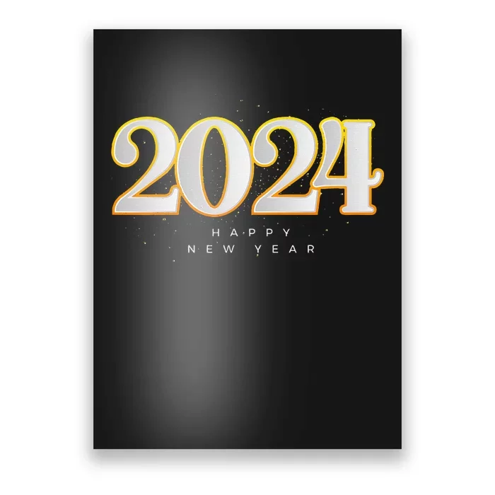 Happy 2024 New Years Eve Party Supplies 2024 Happy New Year Poster