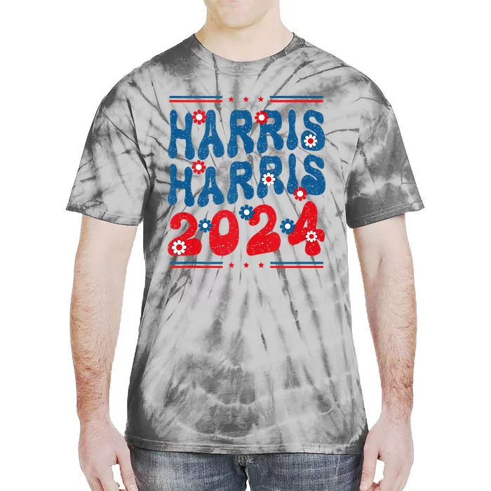 Harris 2024 President 47 America Usa Election Democrats Tie-Dye T-Shirt