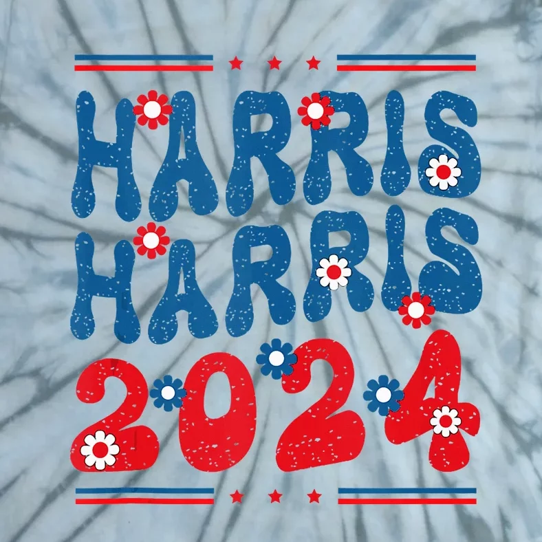 Harris 2024 President 47 America Usa Election Democrats Tie-Dye T-Shirt