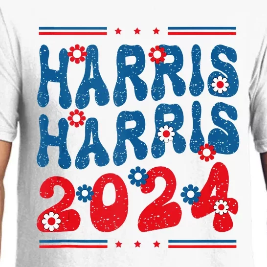 Harris 2024 President 47 America Usa Election Democrats Pajama Set