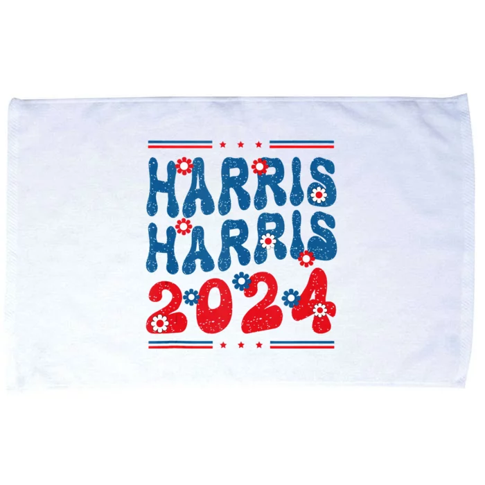 Harris 2024 President 47 America Usa Election Democrats Microfiber Hand Towel