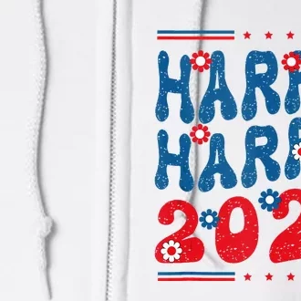 Harris 2024 President 47 America Usa Election Democrats Full Zip Hoodie