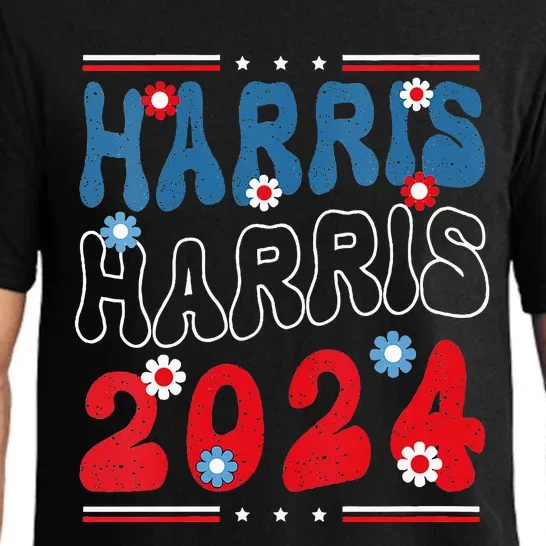 Harris 2024 President America Election Usa Democrats Pajama Set