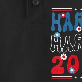 Harris 2024 President America Election Usa Democrats Dry Zone Grid Performance Polo