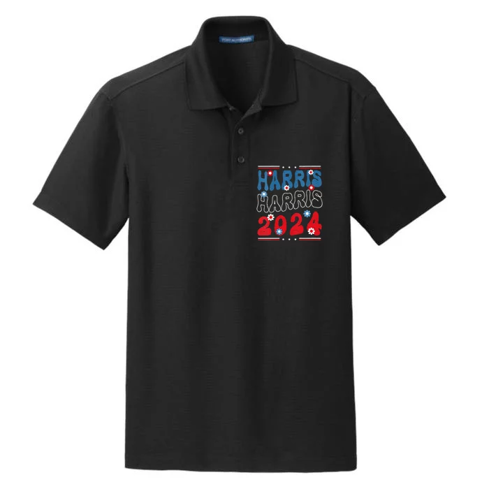 Harris 2024 President America Election Usa Democrats Dry Zone Grid Performance Polo