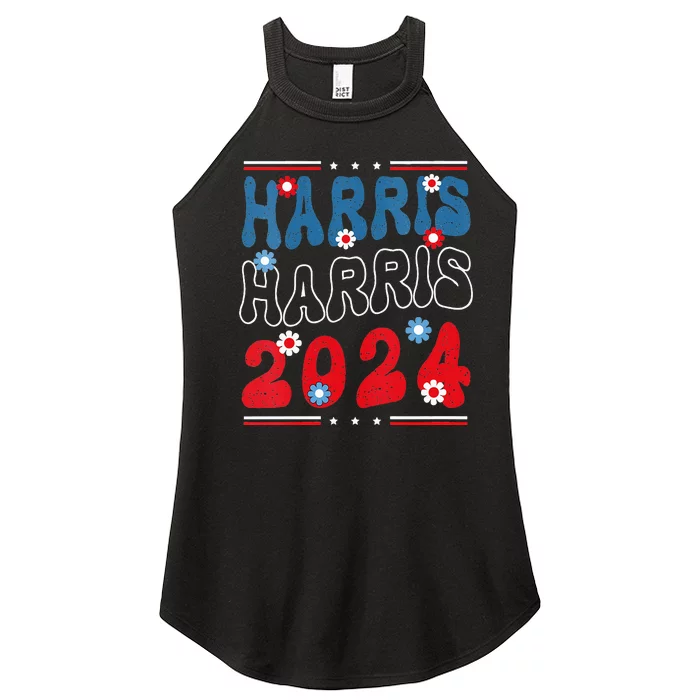 Harris 2024 President America Election Usa Democrats Women’s Perfect Tri Rocker Tank