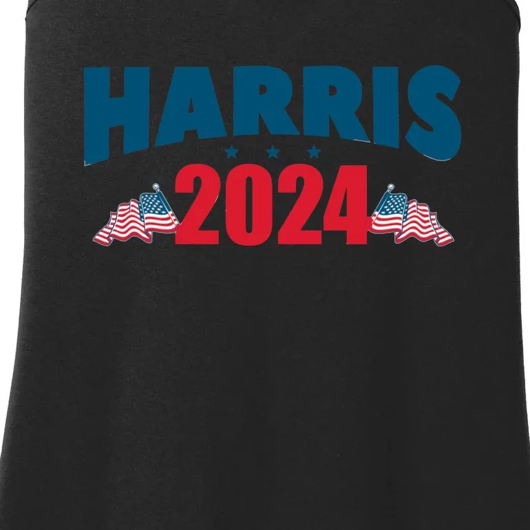 Harris 2024 Patriotic Graphic Ladies Essential Tank