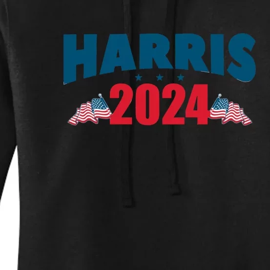 Harris 2024 Patriotic Graphic Women's Pullover Hoodie