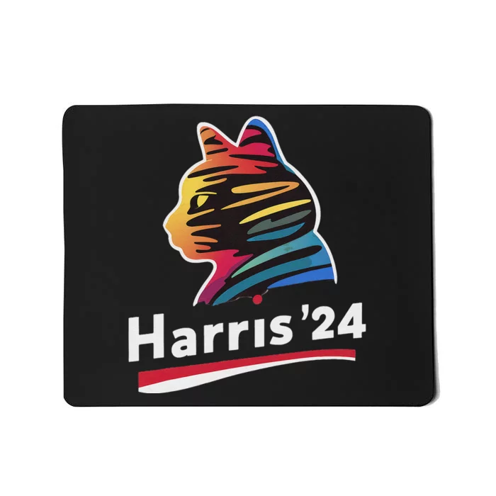 Harris 2024 President Childless Cat Lady Funny Mousepad