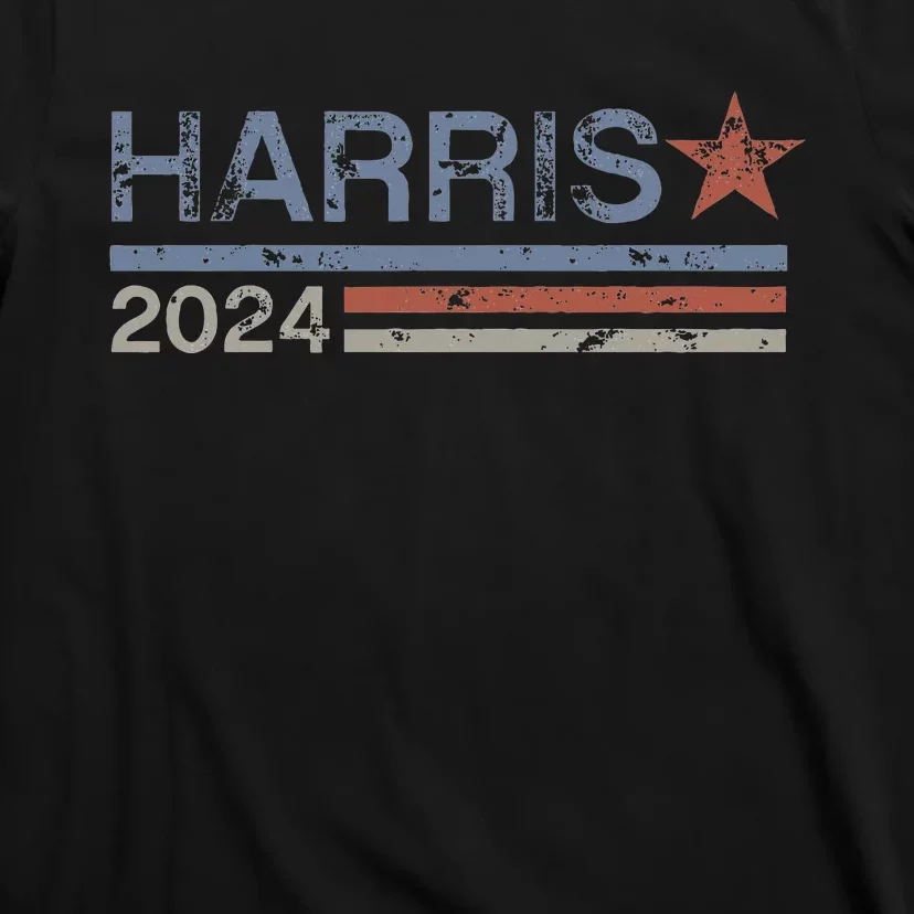 Harris 2024 Retro Grunge Stripes Kamala Harris 2024 T-Shirt