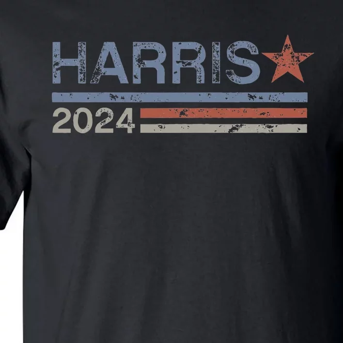 Harris 2024 Retro Grunge Stripes Kamala Harris 2024 Tall T-Shirt