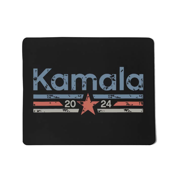 Harris 2024 Retro Grunge Stripes Vintage Kamala Harris 2024 Mousepad