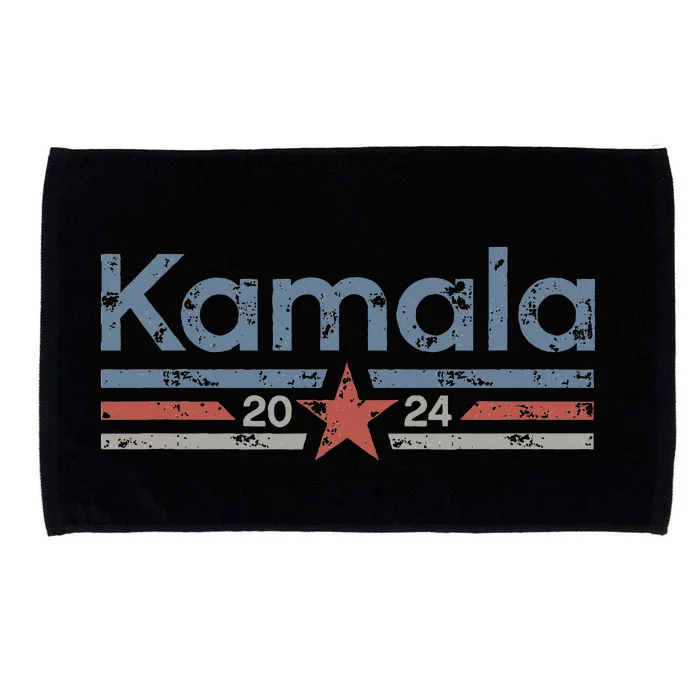 Harris 2024 Retro Grunge Stripes Vintage Kamala Harris 2024 Microfiber Hand Towel