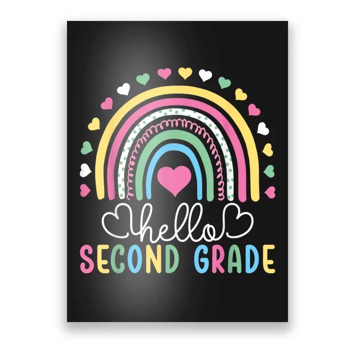 Hello 2nd Second Grade Teacher Poster