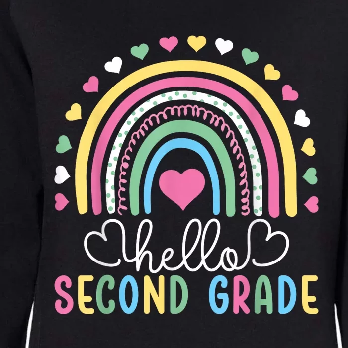 Hello 2nd Second Grade Teacher Womens California Wash Sweatshirt