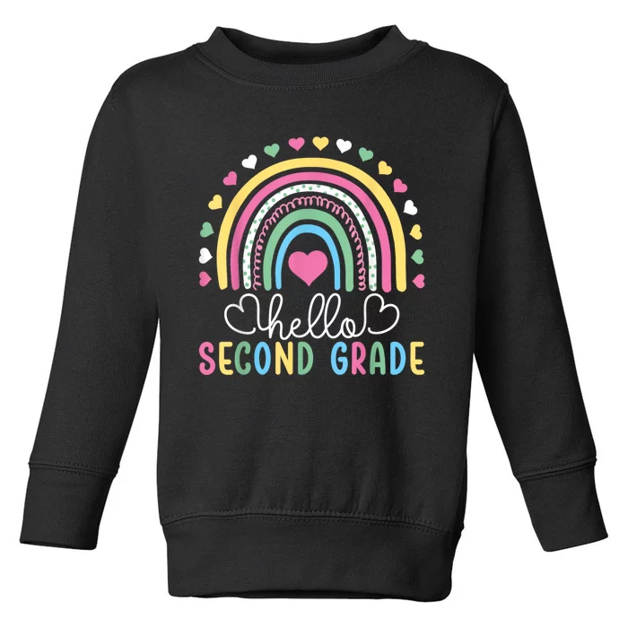 Hello 2nd Second Grade Teacher Toddler Sweatshirt