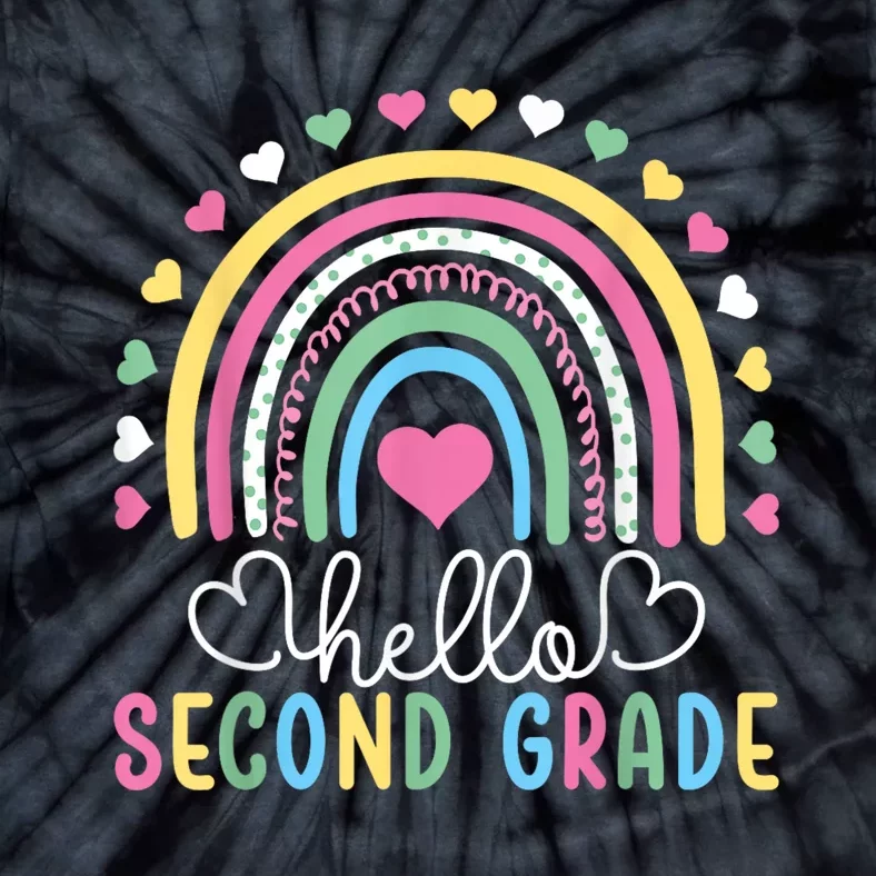 Hello 2nd Second Grade Teacher Tie-Dye T-Shirt