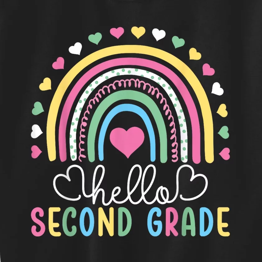 Hello 2nd Second Grade Teacher Kids Sweatshirt